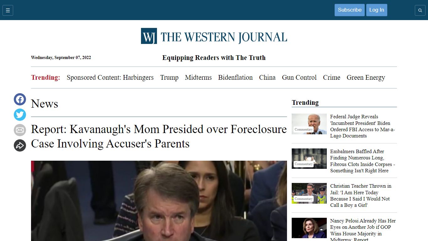 Report: Kavanaugh's Mom Presided over Foreclosure Case Involving ...